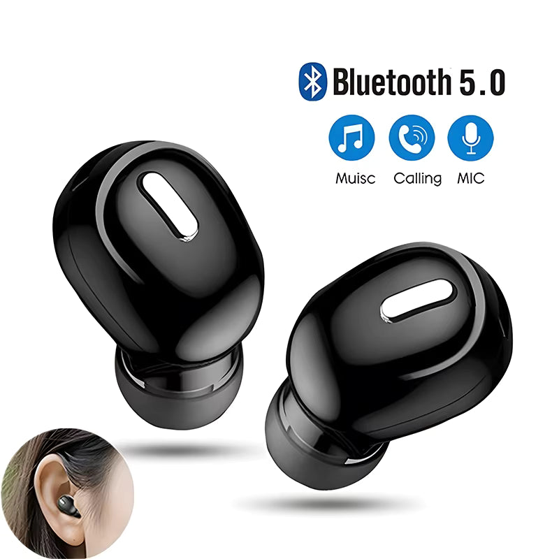 X9 auriculares inalámbricos Bluetooth 5,0 auriculares con micrófono en la oreja deportes impermeables TWS auriculares Bluetooth manos libres auriculares individuales